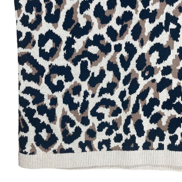 J. Crew Knit Leopard Print Sweater Top Sz XS - Picture 7 of 12